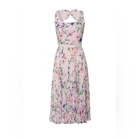 Marchesa NottePleated Blush Dress size 4
